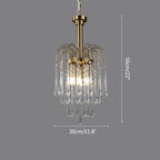 French Retro Water Drop Glass Chandelier