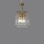 French Retro Water Drop Glass Chandelier
