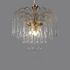 French Retro Water Drop Glass Chandelier