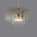 French Retro Water Drop Glass Chandelier