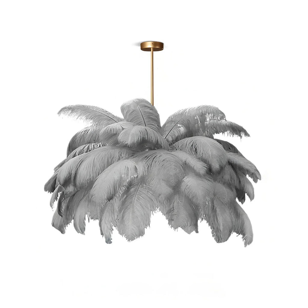 Ostrich Feather Chandelier Multiple Colors Available