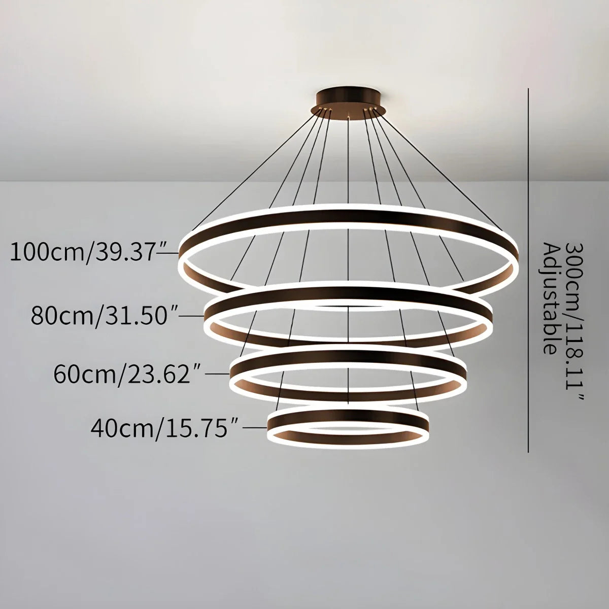 Circle Layered Living Room Chandelier