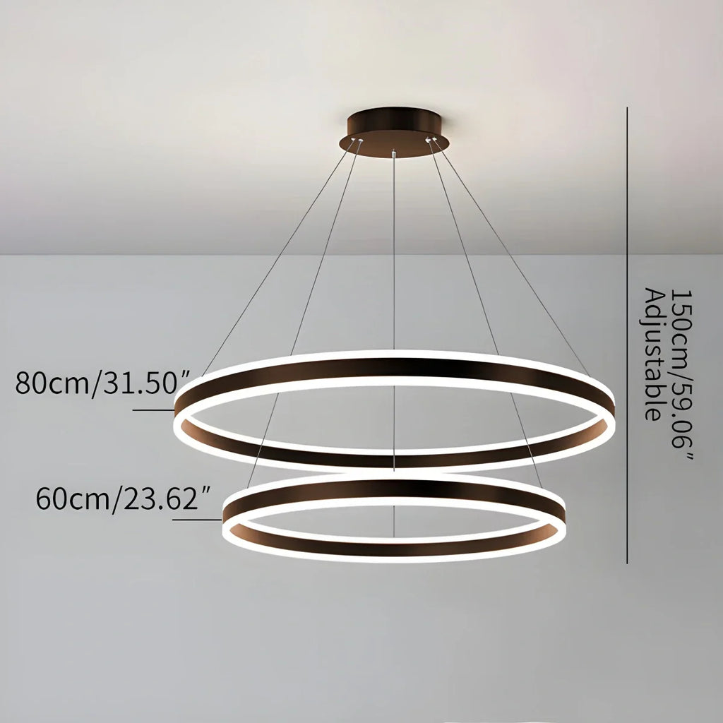 Circle Layered Living Room Chandelier