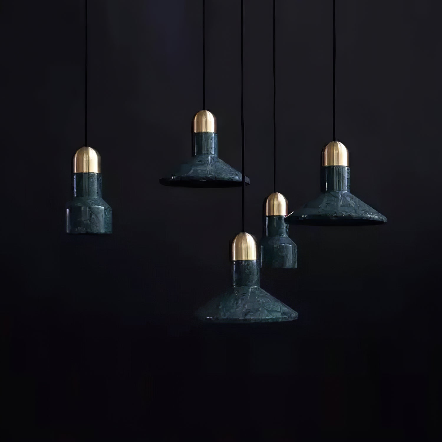 Cone Marble Pendant Light