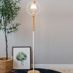 Cone Wood Floor Lamp