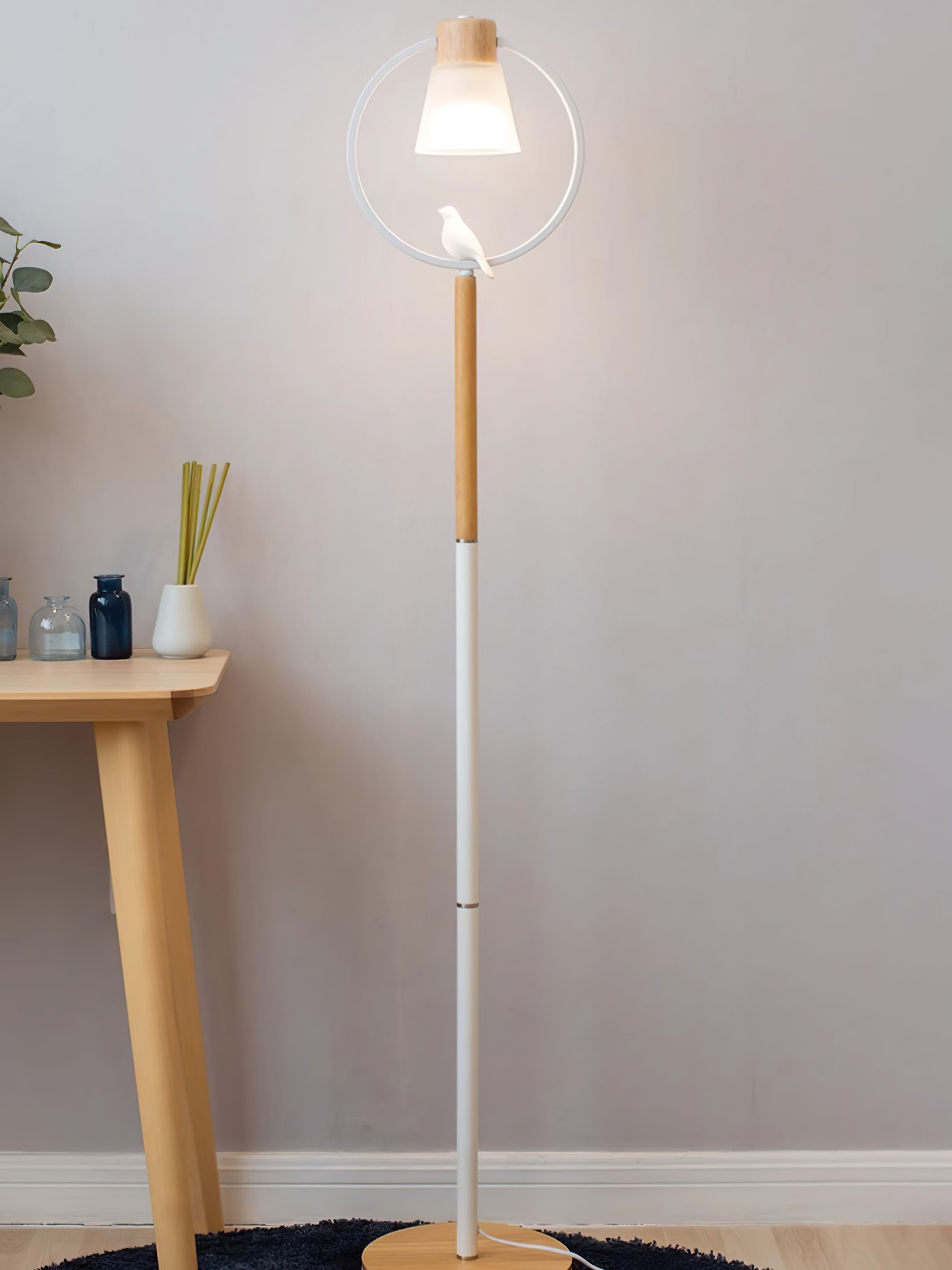 Cone Wood Floor Lamp