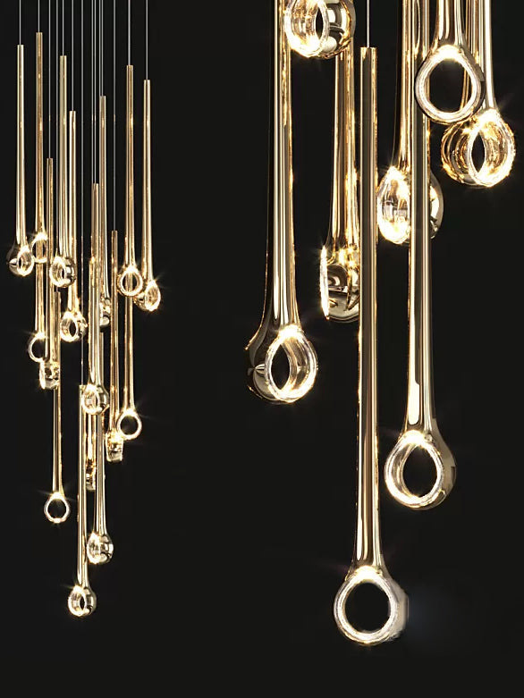 Contemporary Eyelet Chandelier