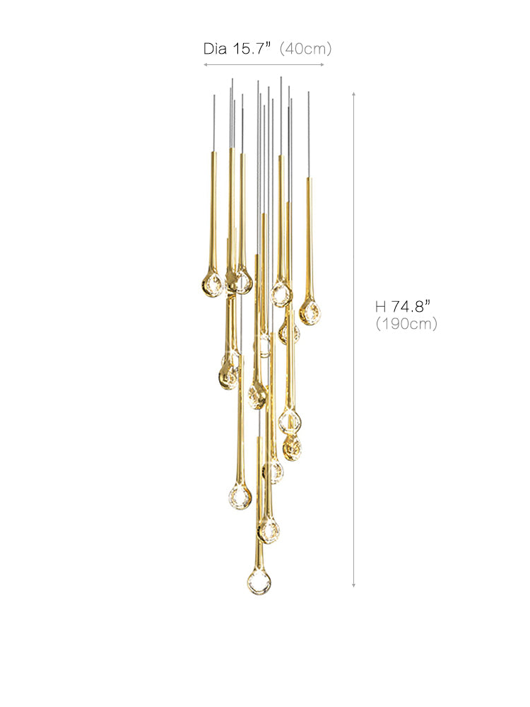 Contemporary Eyelet Chandelier
