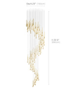 Contemporary Eyelet Chandelier