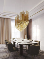 Contemporary Eyelet Chandelier