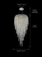Crystal Waterfall Chandelier