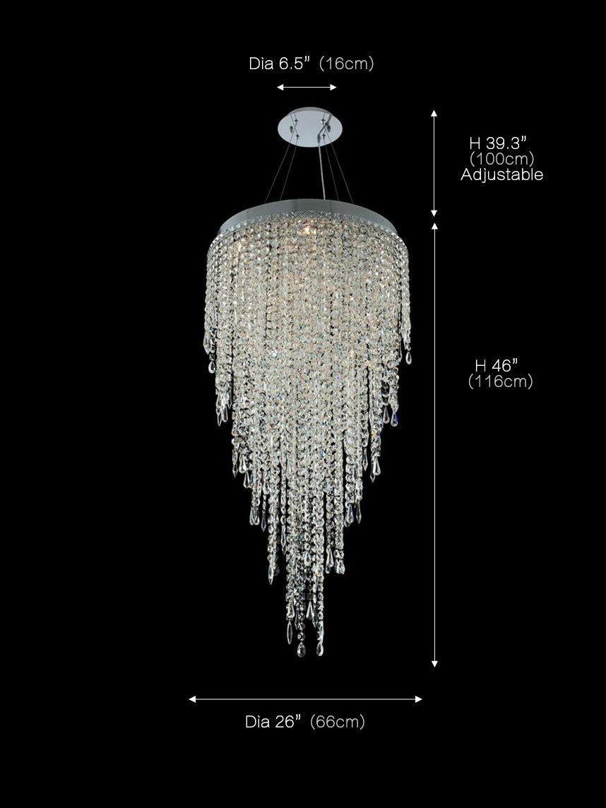 Crystal Waterfall Chandelier