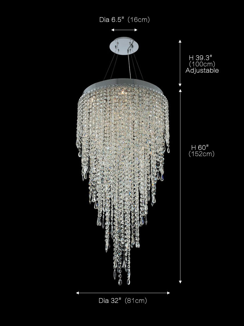 Crystal Waterfall Chandelier
