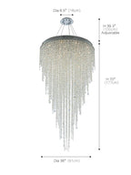Crystal Waterfall Chandelier