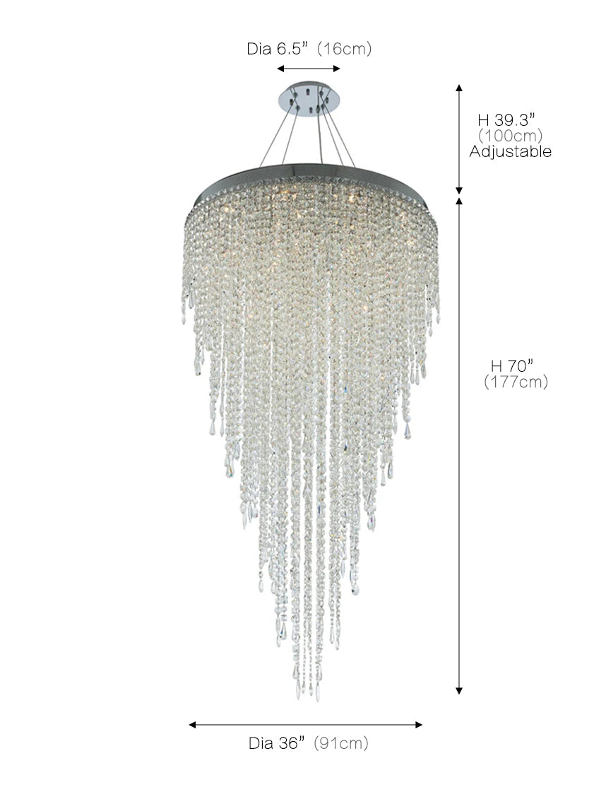 Crystal Waterfall Chandelier