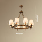 Vintage Ring Metal Fabric Chandelier