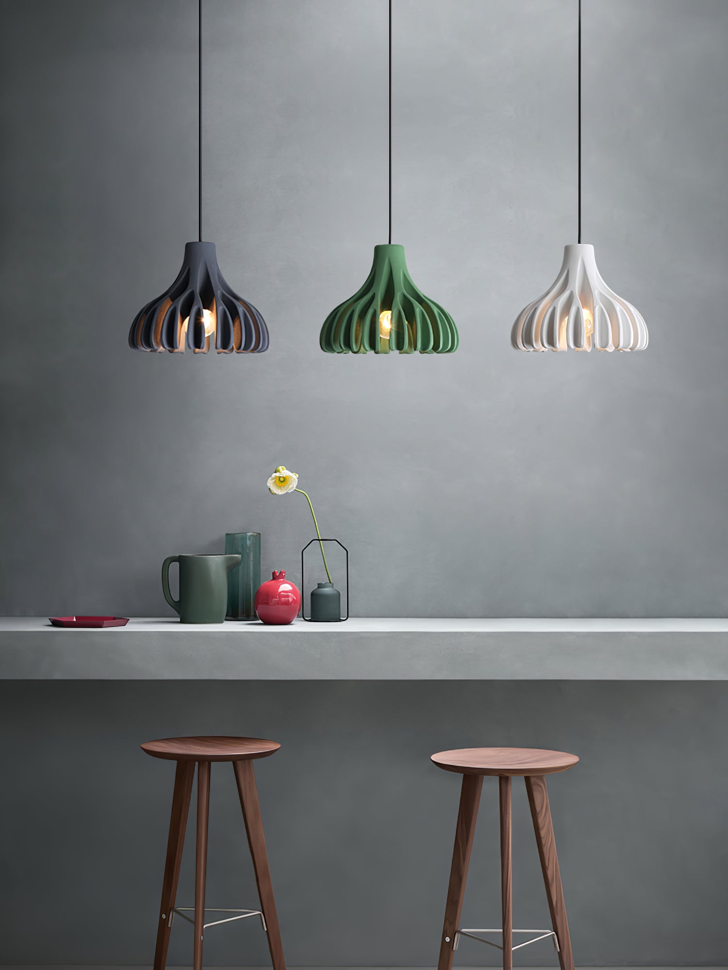 Coral Resin Pendant Lamp