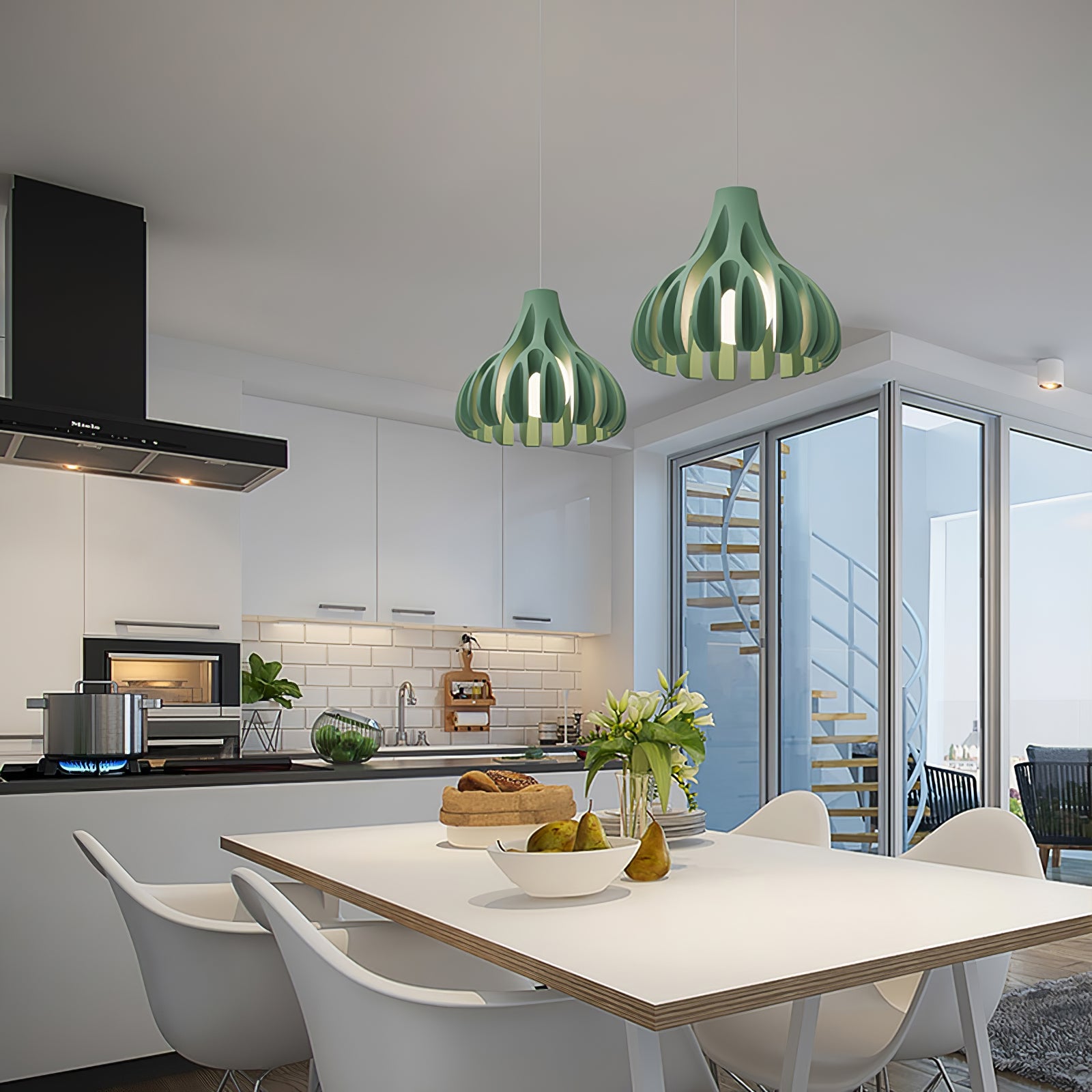 Coral Resin Pendant Lamp