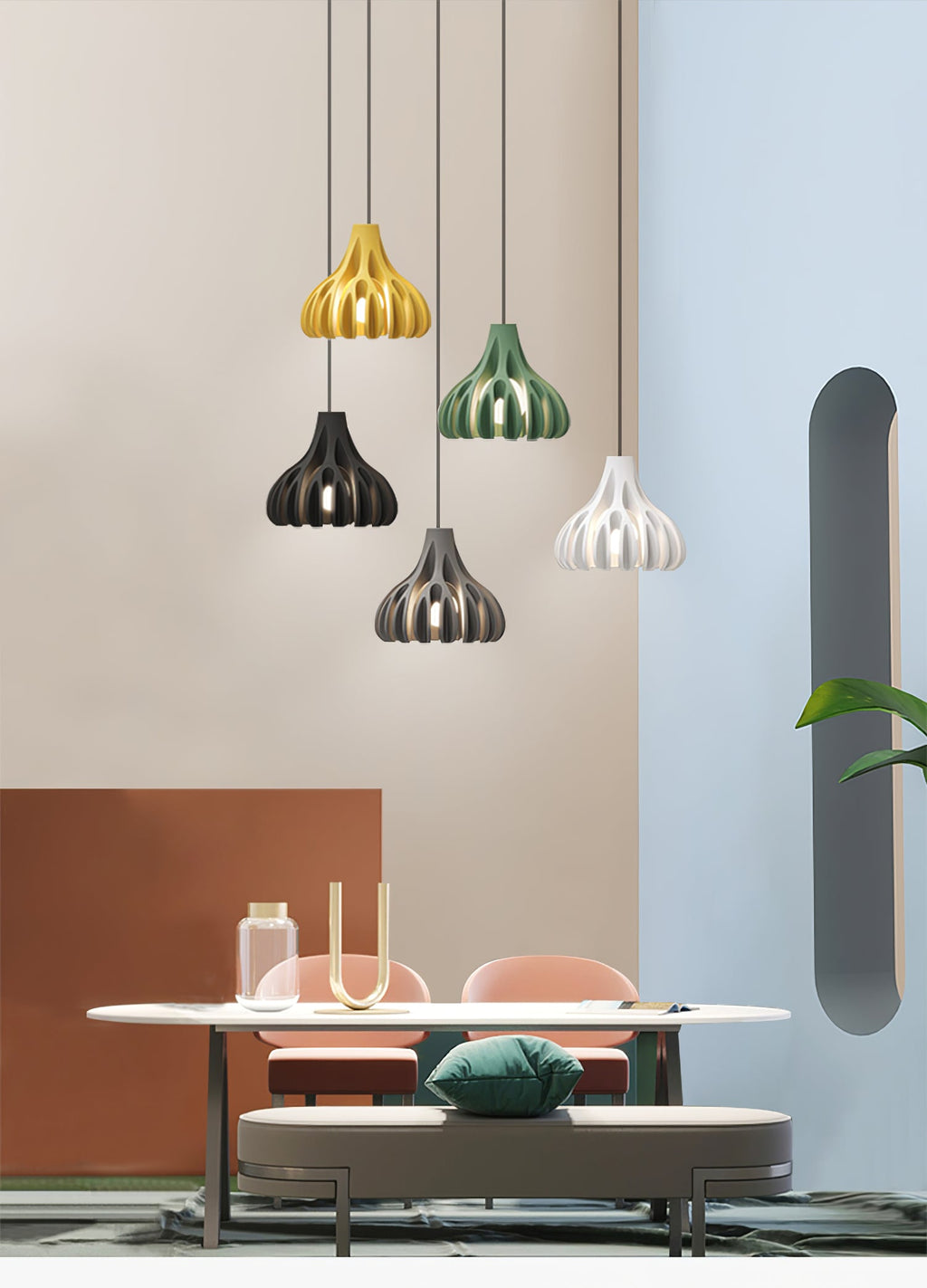 Coral Resin Pendant Lamp