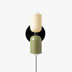 Couleur Double-Head Plug-In Wall Lamp – Art Deco No-Wire Sconce