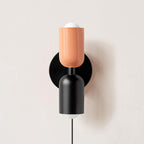 Couleur Double-Head Plug-In Wall Lamp – Art Deco No-Wire Sconce