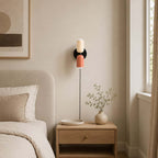 Couleur Double-Head Plug-In Wall Lamp – Art Deco No-Wire Sconce