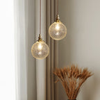 Crackle Glass Pendant Light