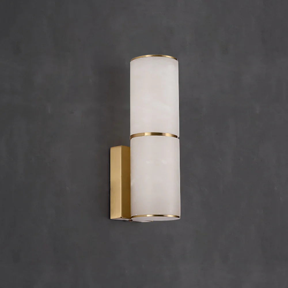 Creative Alabaster Cylindrical Wall Lamp