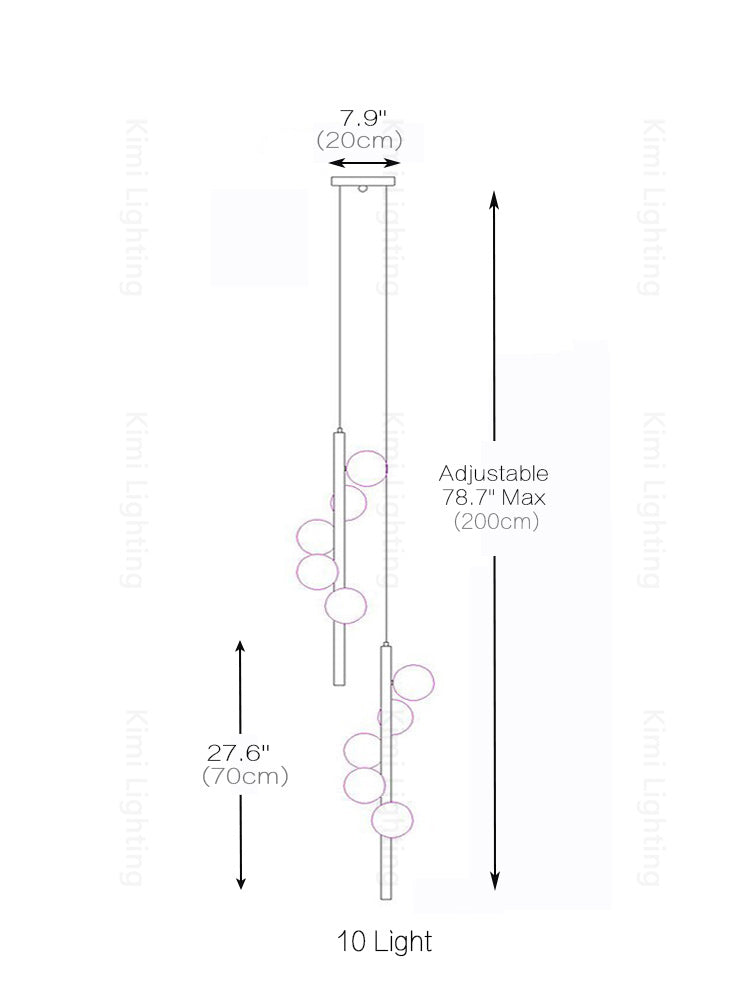 Creative Glass Blobe Pendant Light