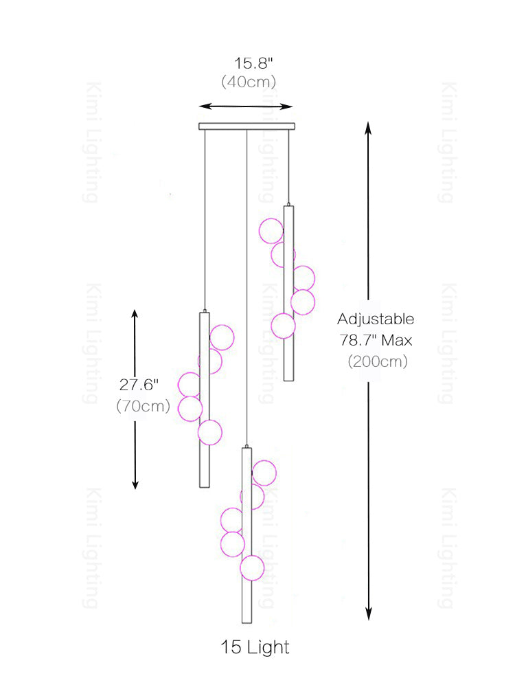 Creative Glass Blobe Pendant Light