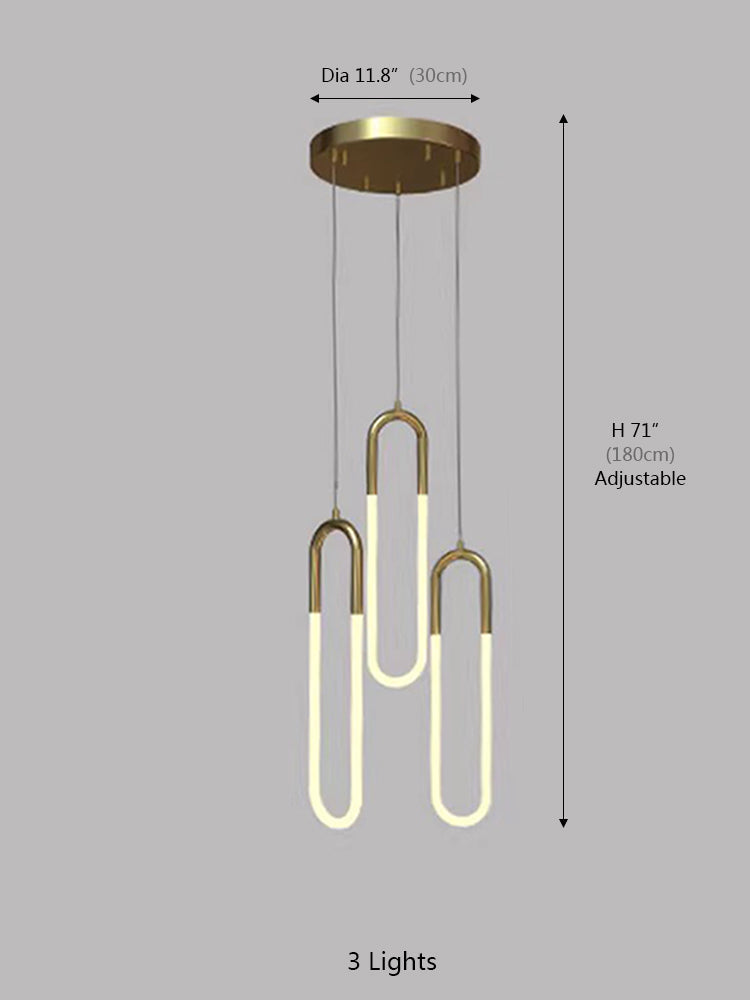Creative U Tube Chandelier