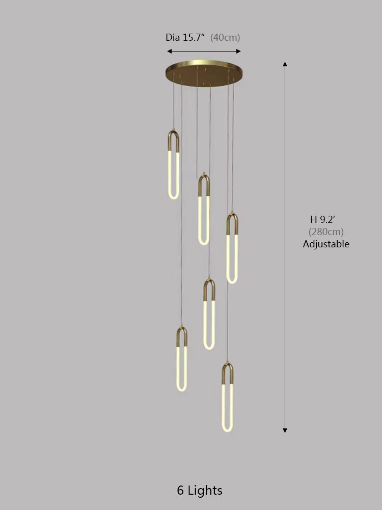 Creative U Tube Chandelier