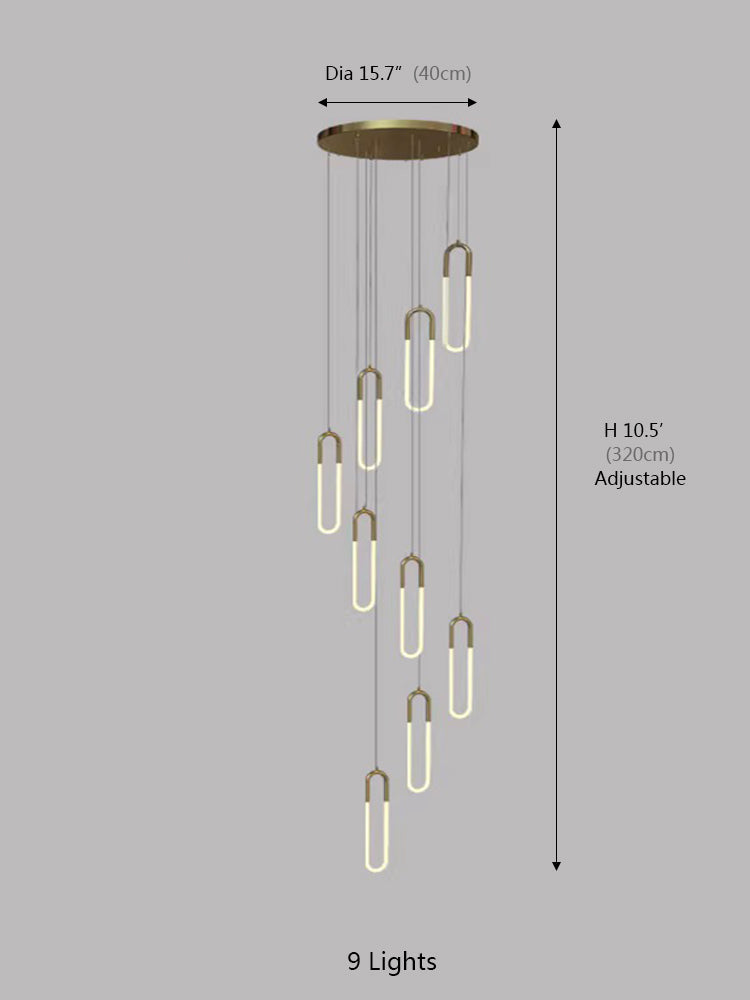 Creative U Tube Chandelier