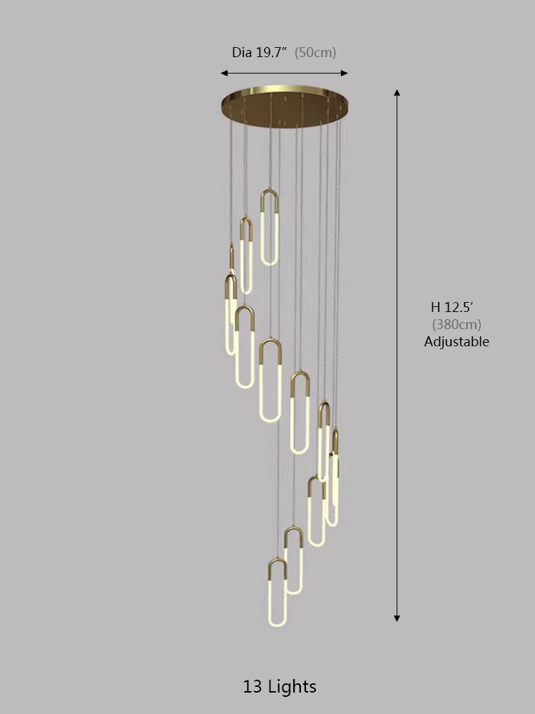 Creative U Tube Chandelier