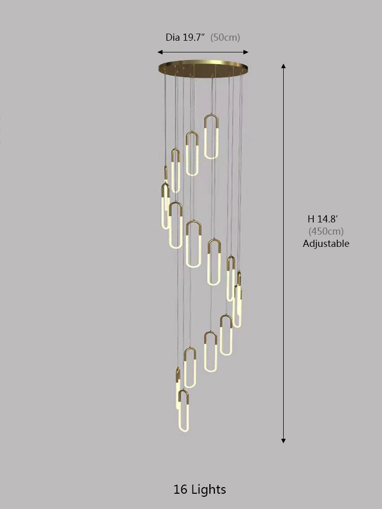 Creative U Tube Chandelier