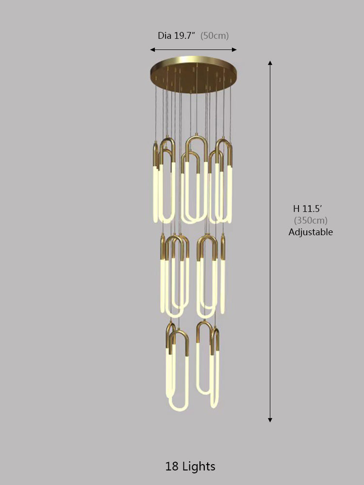Creative U Tube Chandelier