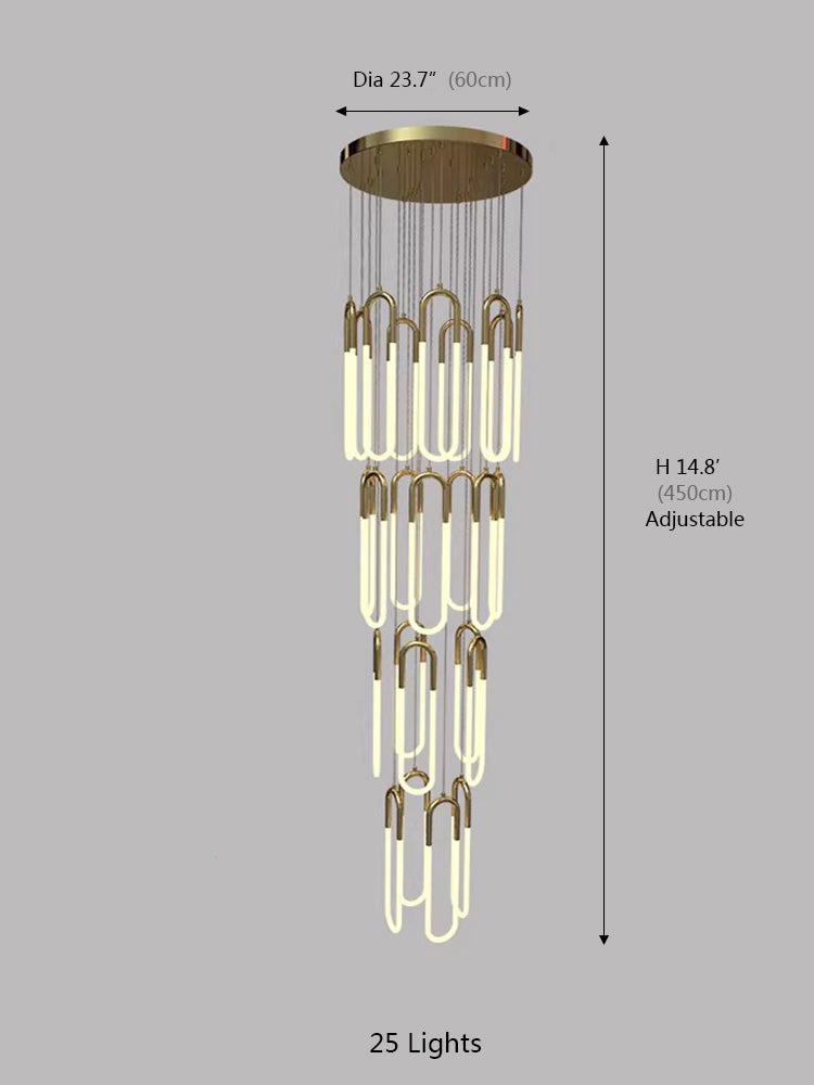 Creative U Tube Chandelier