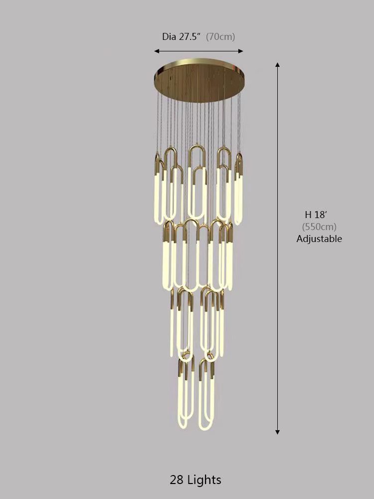 Creative U Tube Chandelier