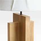 Crossbase Wood Floor Lamp