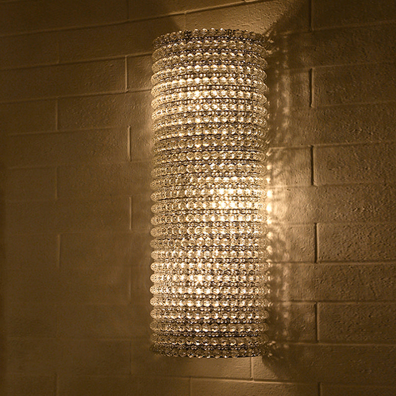 Crystal Halo Clear Wall Sconce