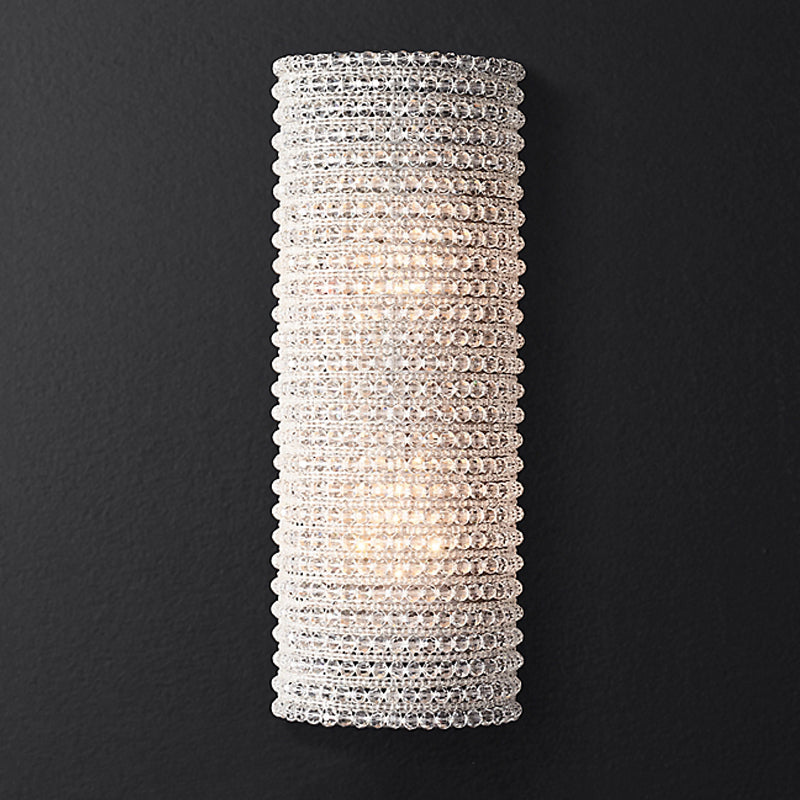 Crystal Halo Clear Wall Sconce