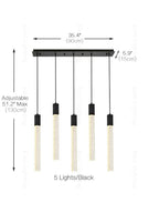 Crystal Linear Pendant Light