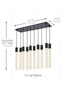 Crystal Linear Pendant Light