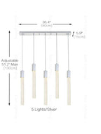 Crystal Linear Pendant Light