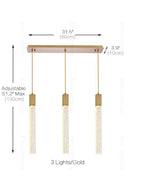 Crystal Linear Pendant Light