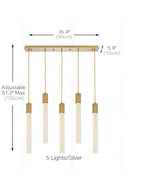 Crystal Linear Pendant Light