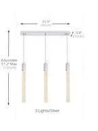 Crystal Linear Pendant Light