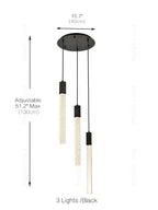 Crystal Linear Pendant Light