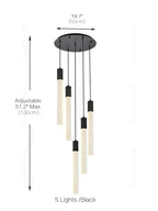 Crystal Linear Pendant Light