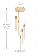 Crystal Linear Pendant Light